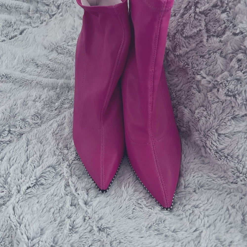 Fuschia Ankle Boots